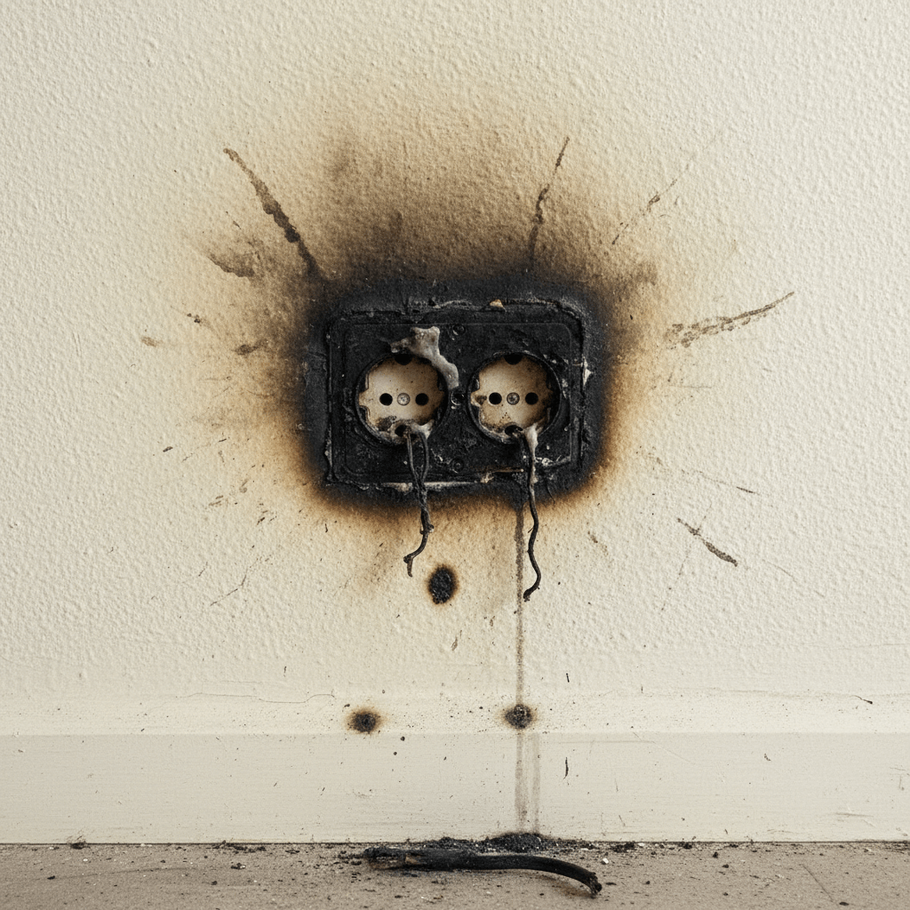 Brandgefahr durch schlechte Elektrik
